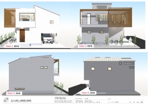 間取りデザイン06｜心地よい自然光が感じられるスキップフロアー空間